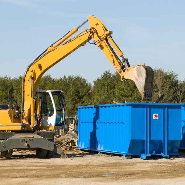 can i choose the location where the residential dumpster will be placed in Helena OH